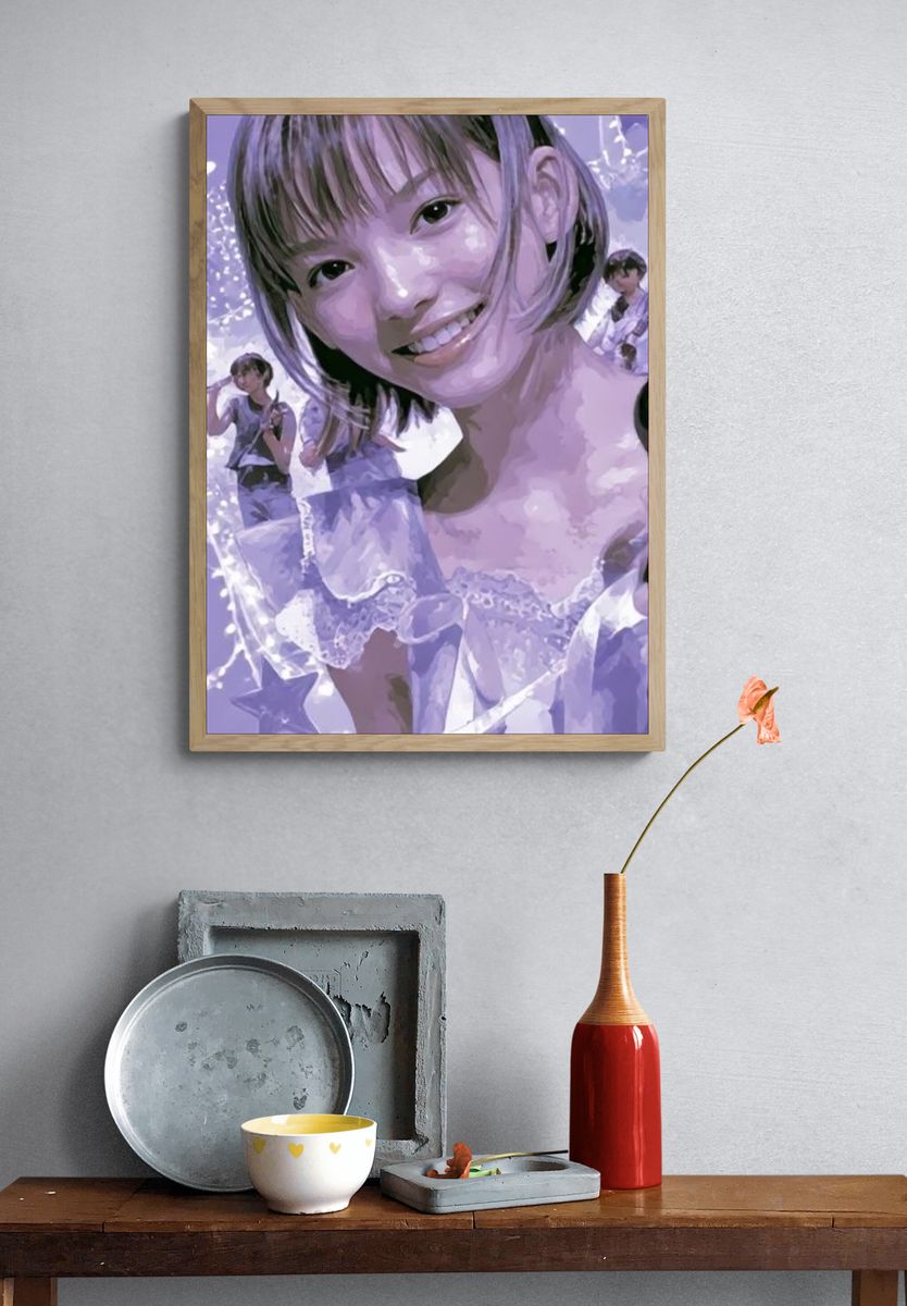Purple Idol Portrait Poster. — room view 3