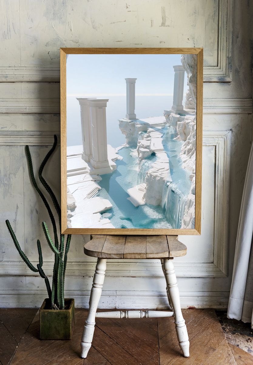 Celestial Marble Canyon Print. — room view 1
