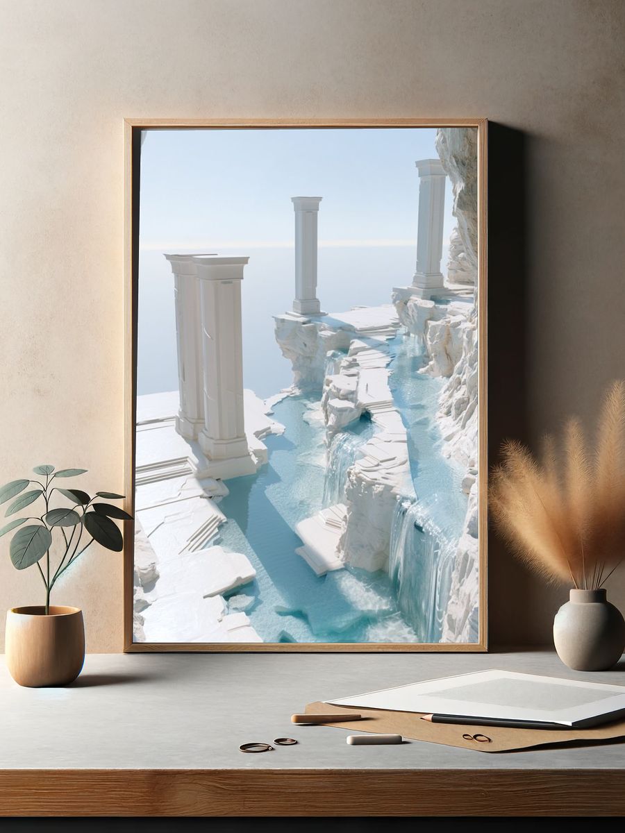 Celestial Marble Canyon Print. — room view 2