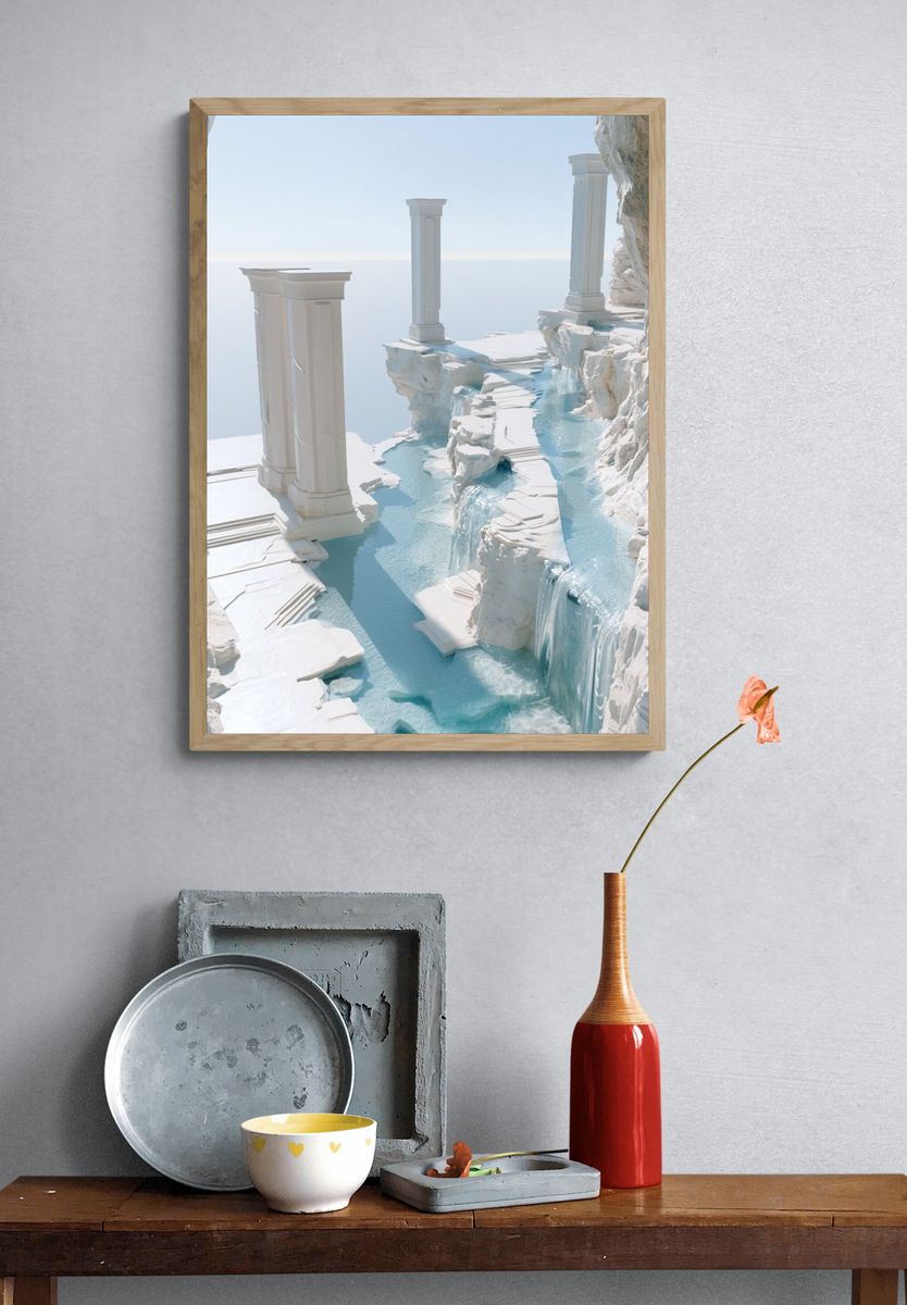 Celestial Marble Canyon Print. — room view 3