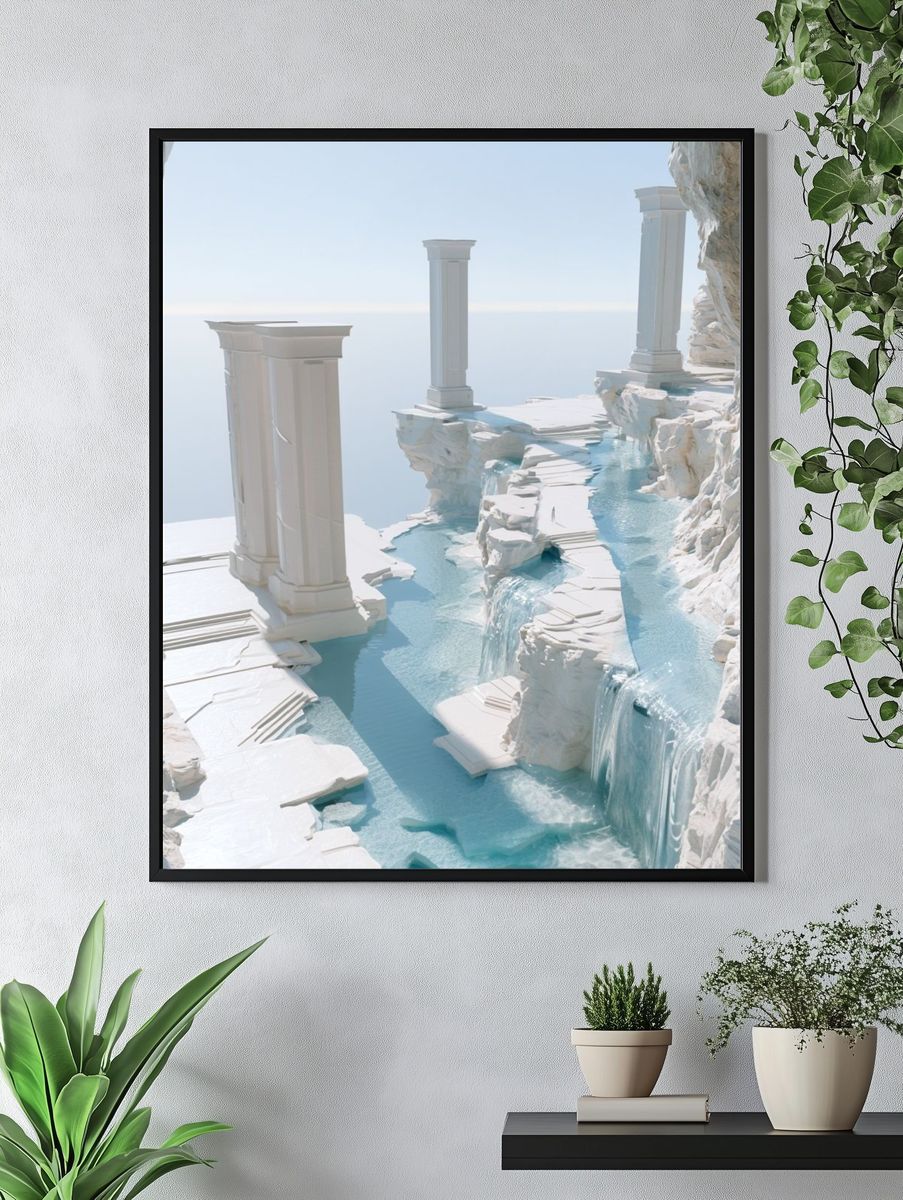 Celestial Marble Canyon Print. — room view 4