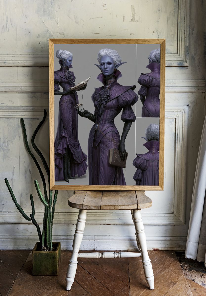 Vampire Sorceress Fashion Poster. — room view 1