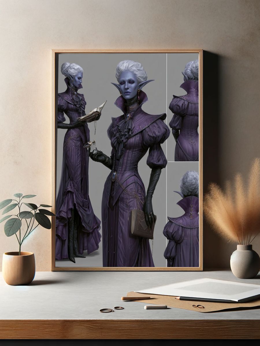 Vampire Sorceress Fashion Poster. — room view 2