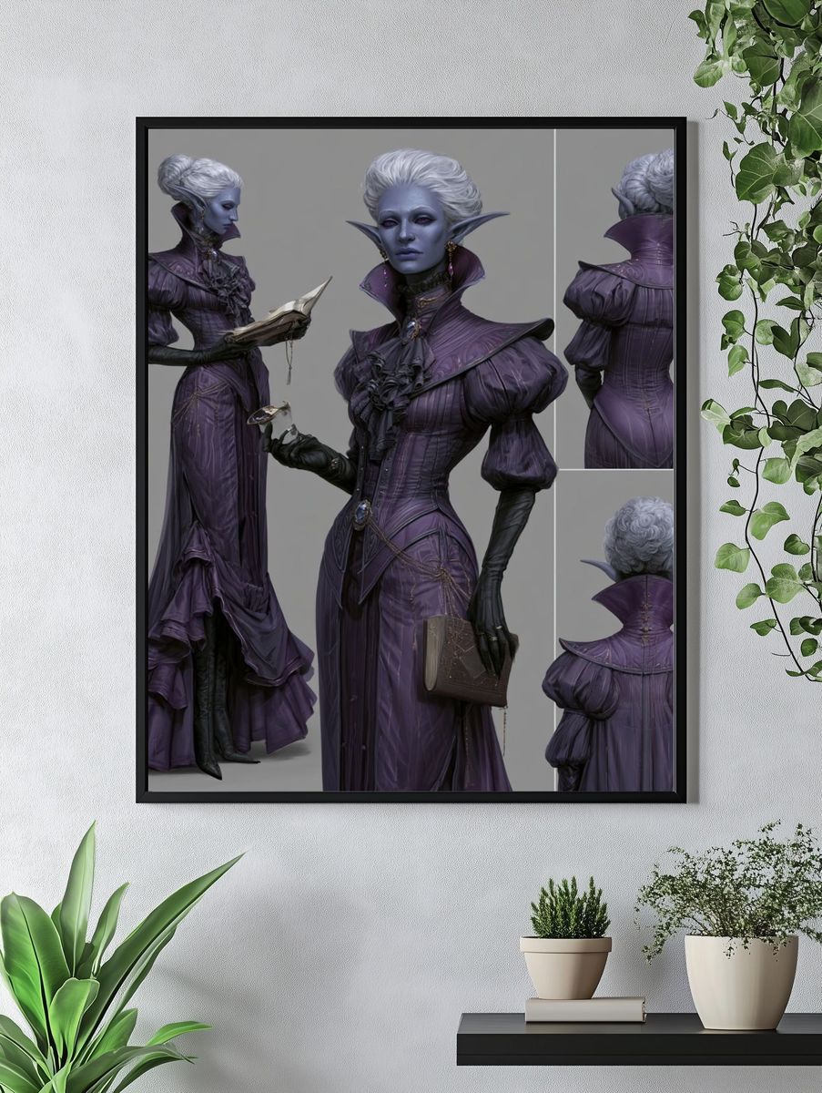 Vampire Sorceress Fashion Poster. — room view 4