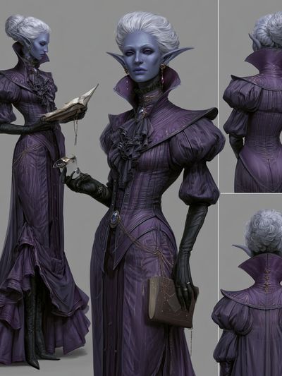 Vampire Sorceress Fashion Poster.
