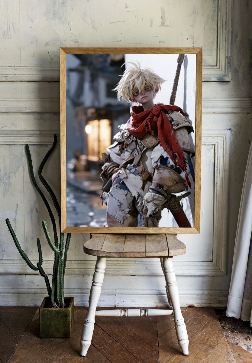 Fantasy Warrior Portrait Poster. room preview