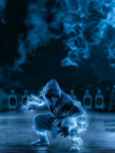 Electric Ninja Warrior Poster.