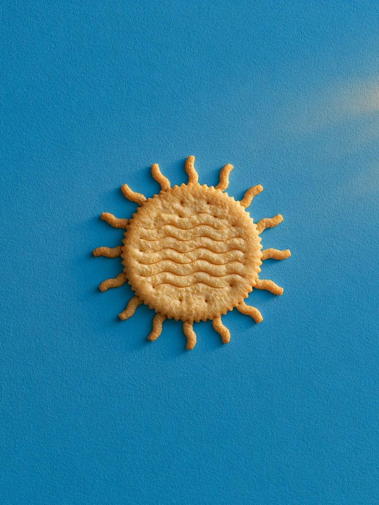 Sun Biscuit Illustration Poster. poster detail