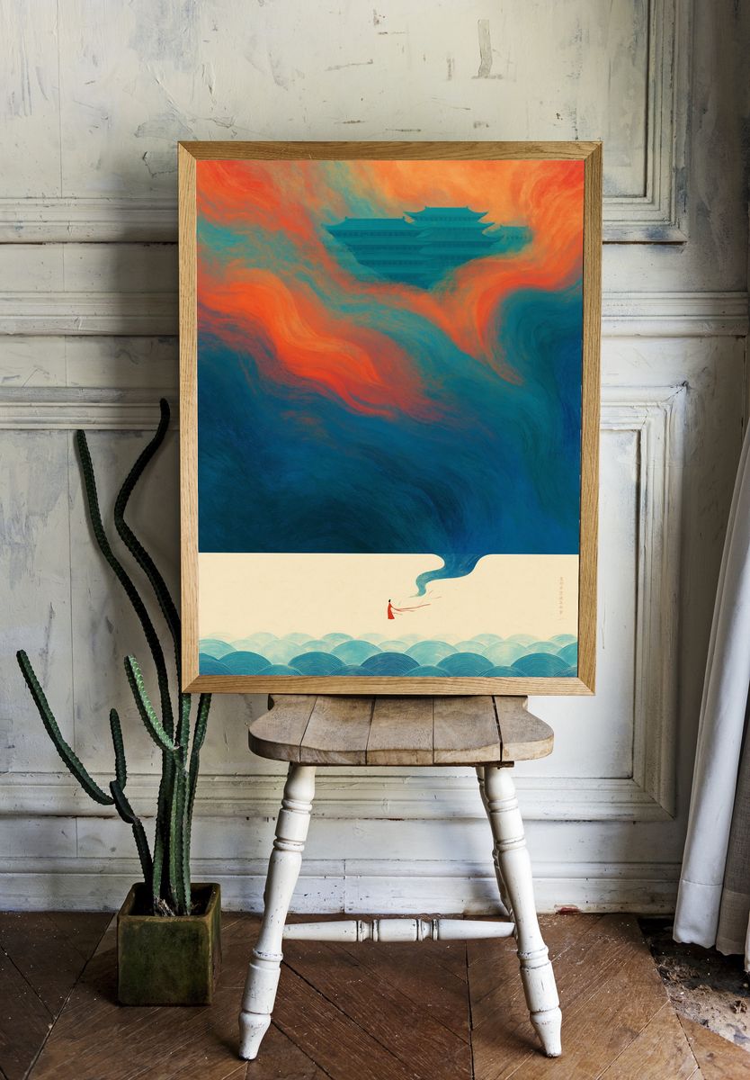 Celestial Palace Dreamscape Print. — room view 1