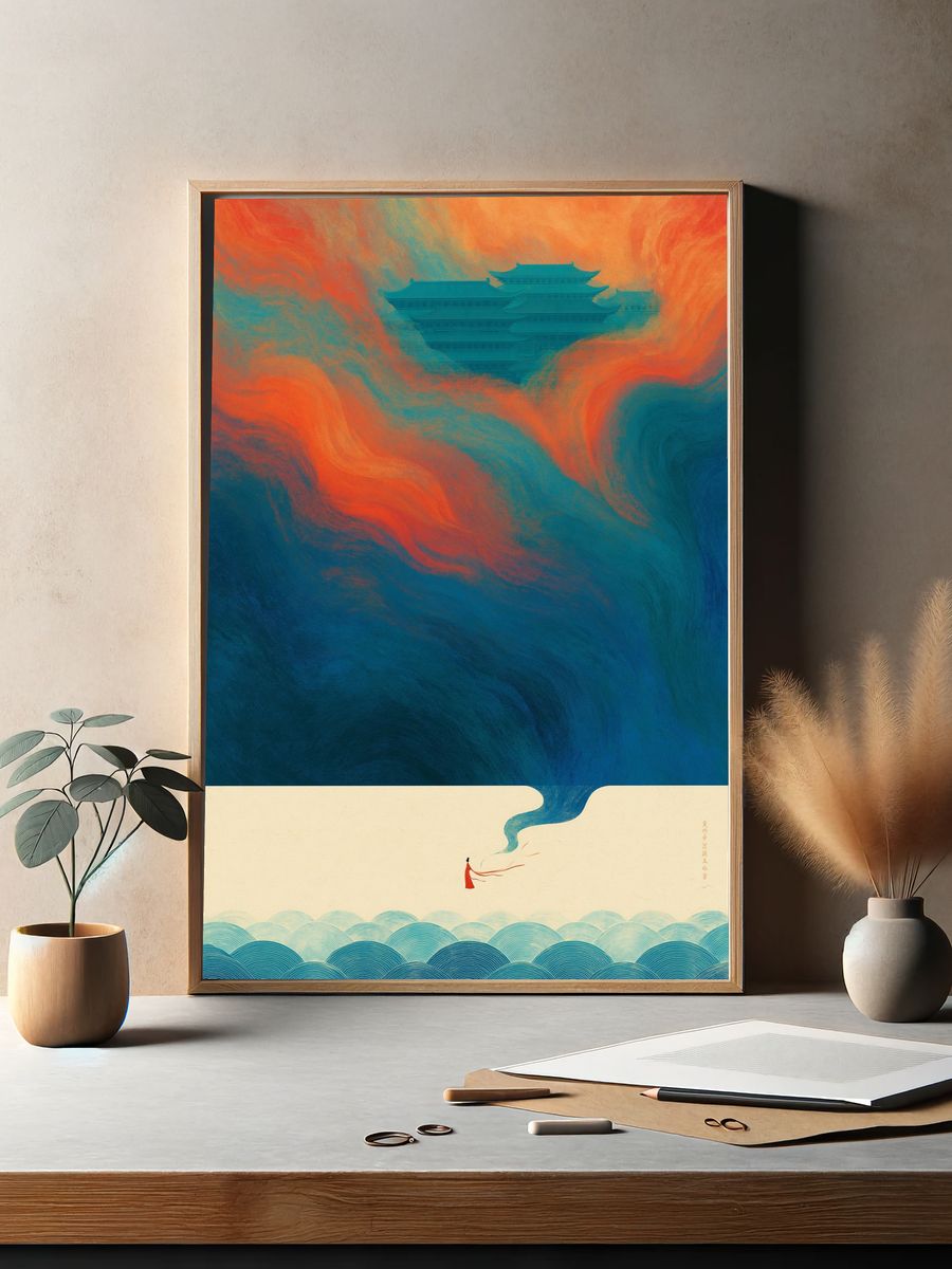 Celestial Palace Dreamscape Print. — room view 2