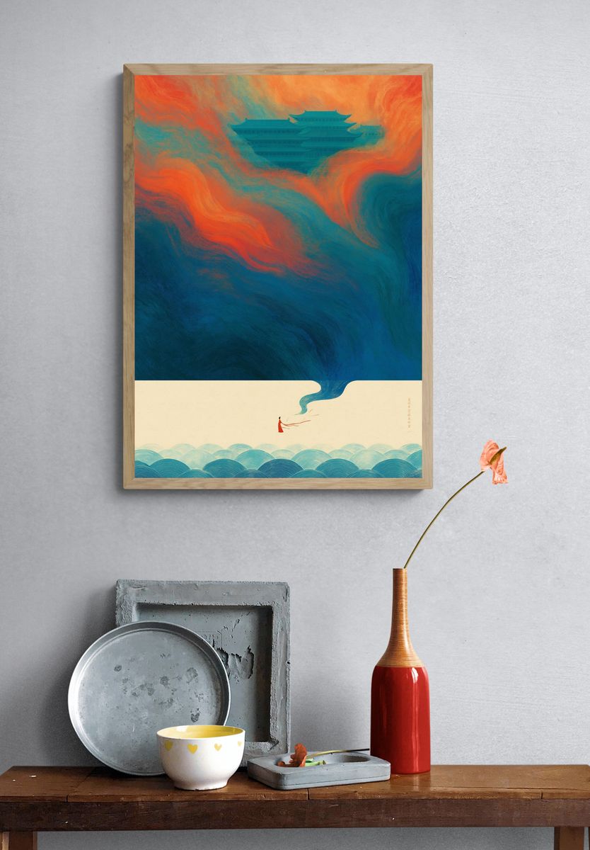 Celestial Palace Dreamscape Print. — room view 3