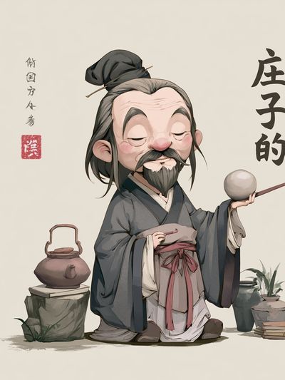 Ancient Scholar Illustration Poster. poster