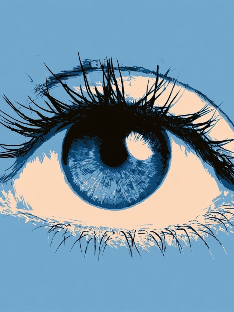 Blue Eye Illustration Poster. poster — illustration art