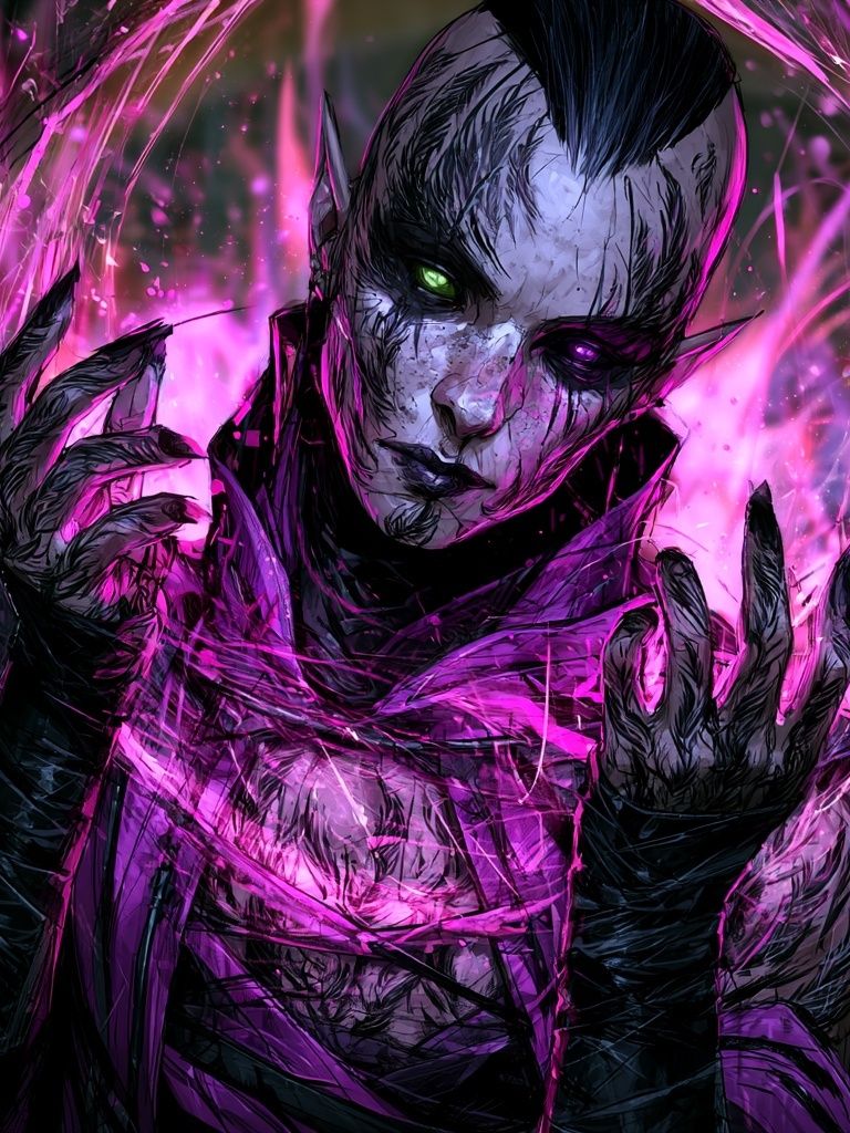 Dark Sorcerer Digital Art Poster. poster — illustration art