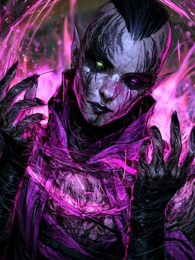 Dark Sorcerer Digital Art Poster. poster