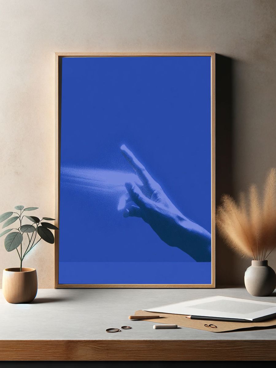Astronaut at Dawn Illustration Poster. — room view 2
