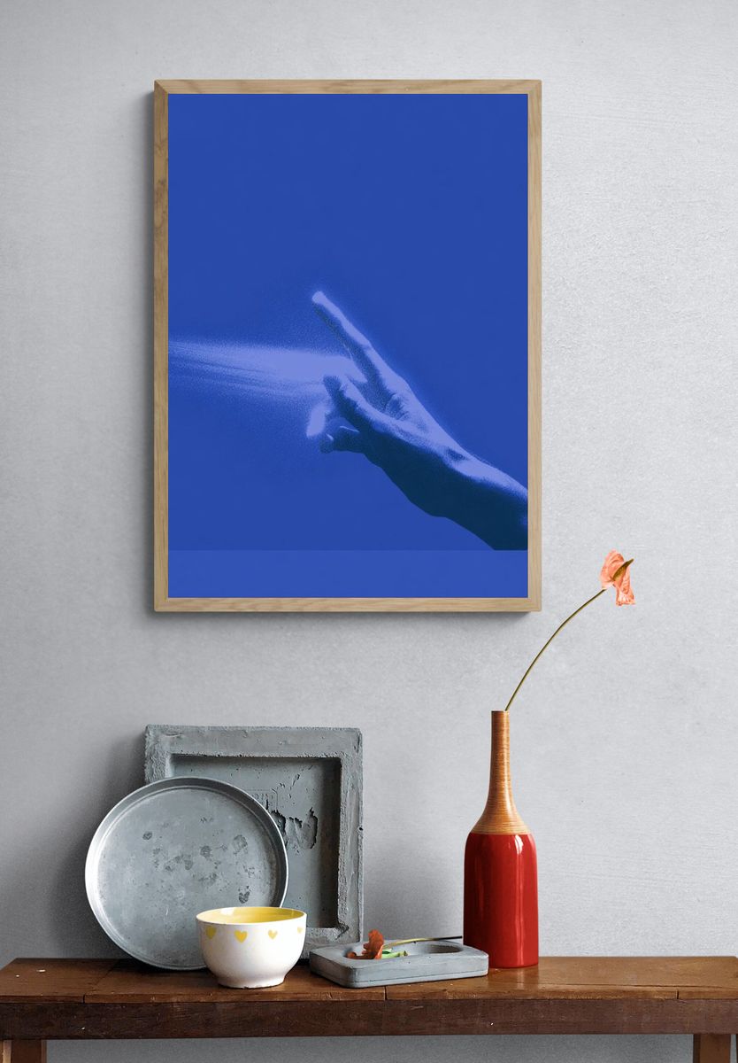 Astronaut at Dawn Illustration Poster. — room view 3