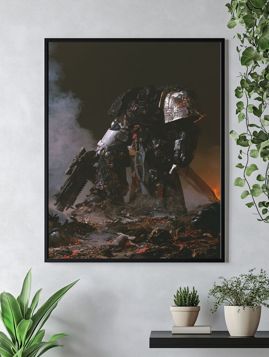 Armored Mech Battlefield Poster. — room view 4