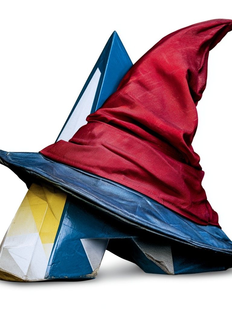 Wizard Hat Sculpture Poster. poster — illustration art