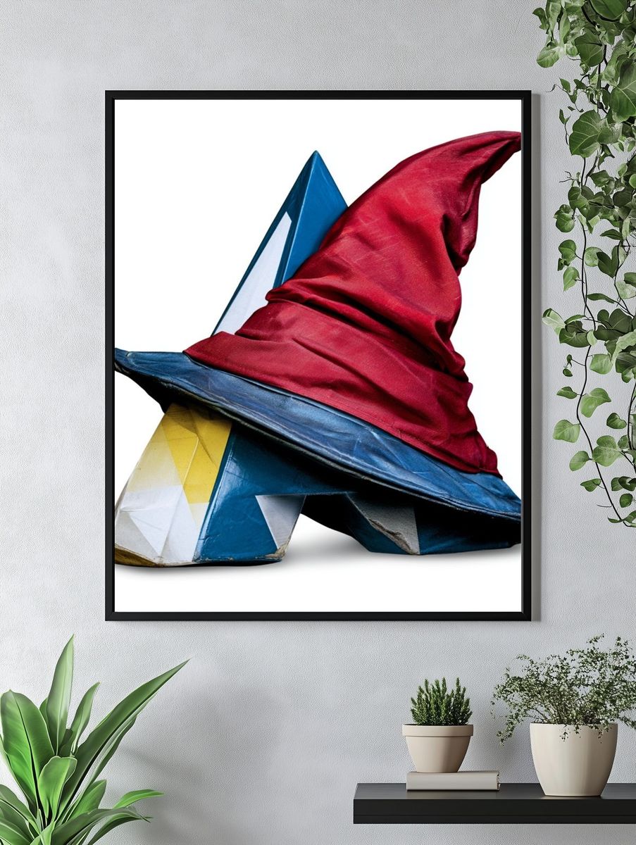 Wizard Hat Sculpture Poster. — room view 4