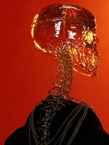 Crystal Skull Surrealism Poster. poster — illustration art