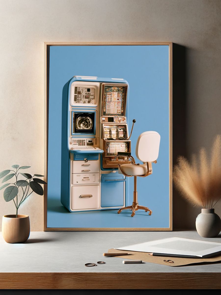 Retro Medical Machine Poster. — room view 2