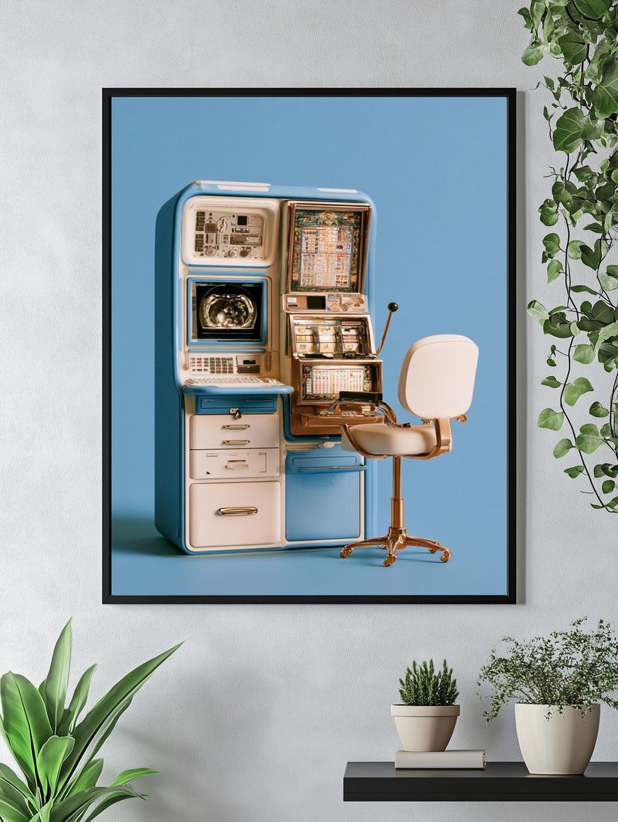 Retro Medical Machine Poster. — room view 4