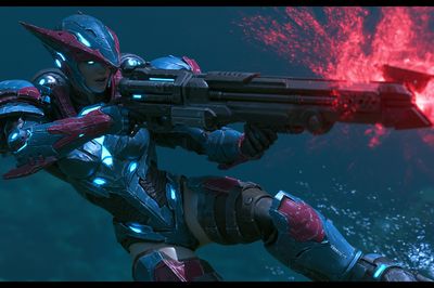 Cyber Soldier Action Poster. poster