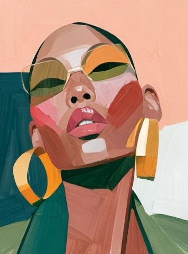 Abstract Portrait Illustration Poster. poster — illustration art