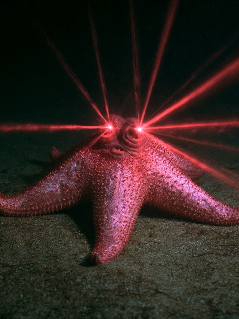 Laser-Eyed Starfish Photography Poster. poster detail
