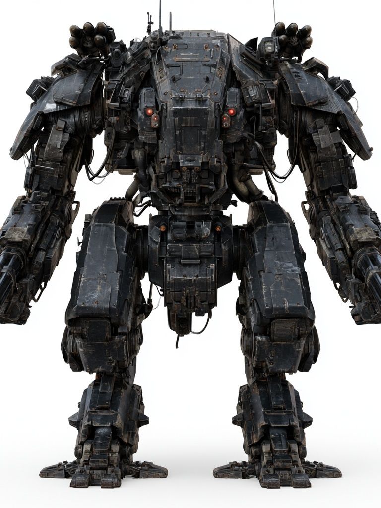 Armored Mech Sci-Fi Poster. poster detail