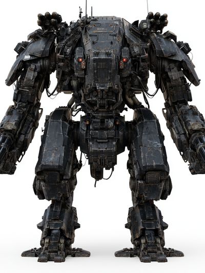 Armored Mech Sci-Fi Poster.