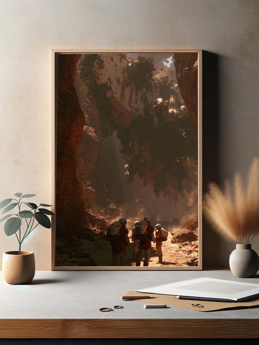Desert Canyon Sci-Fi Poster. — room view 2