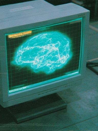 Neon Brain CRT Poster. poster detail