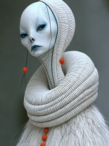 Surreal White Figure Illustration Poster. poster — illustration art