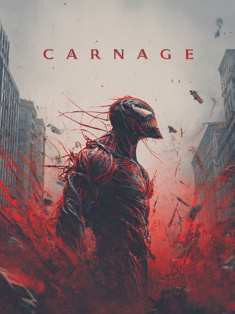 Carnage Venom Digital-Art Poster. poster detail