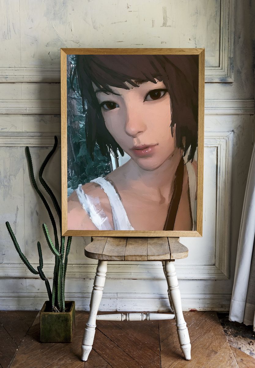Forest Portrait Digital Art Poster. — room view 1