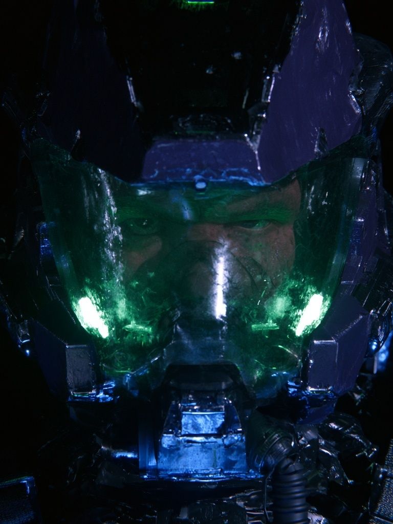Neon Space Marine Portrait Print. poster detail