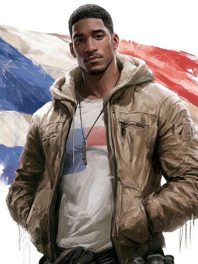 Urban Portrait Illustration Poster. poster