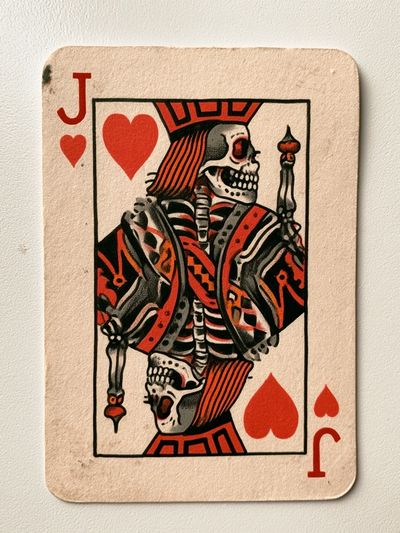 Skeleton Jack of Hearts Poster. poster