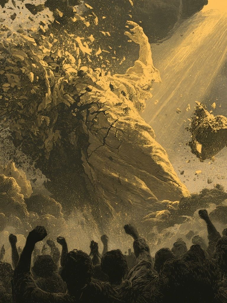Cosmic Cataclysm Illustration Poster. poster detail