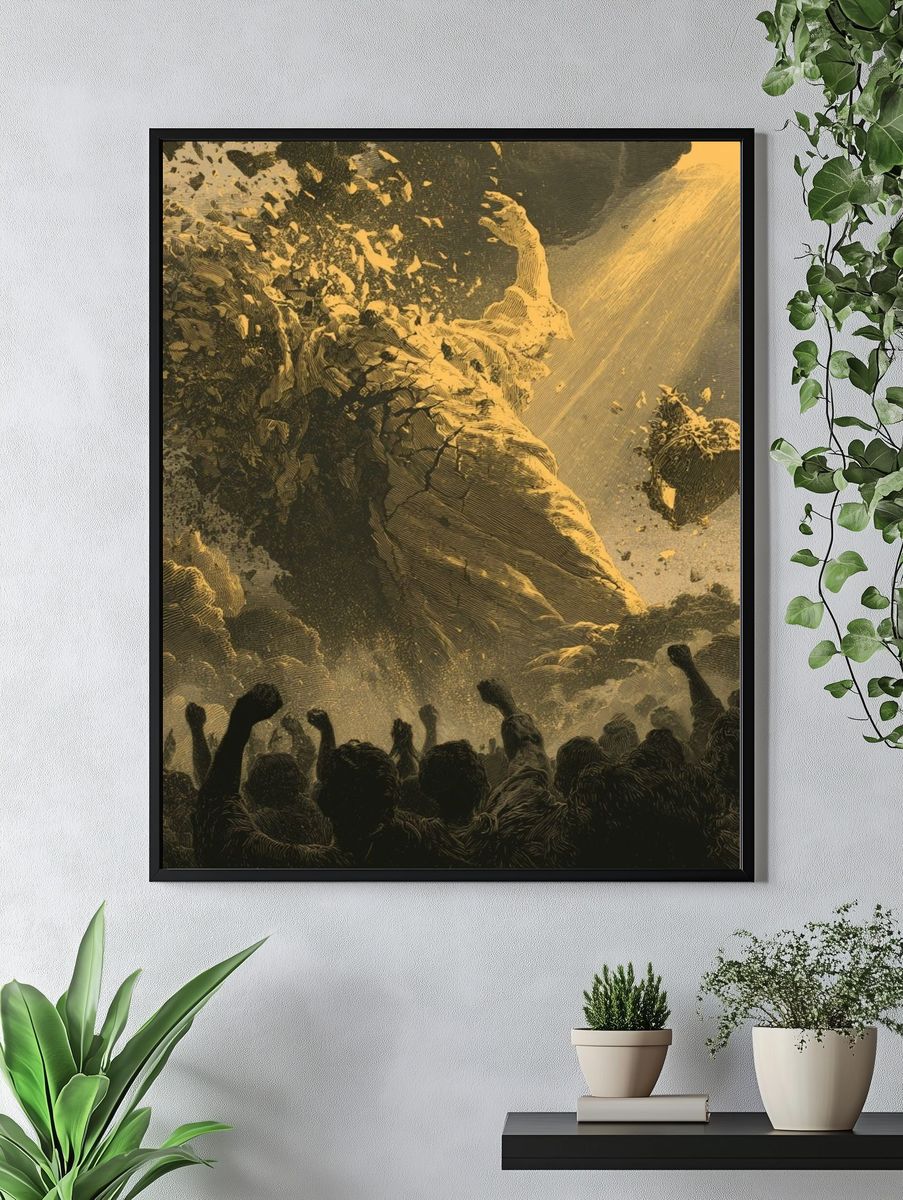 Cosmic Cataclysm Illustration Poster. — room view 4