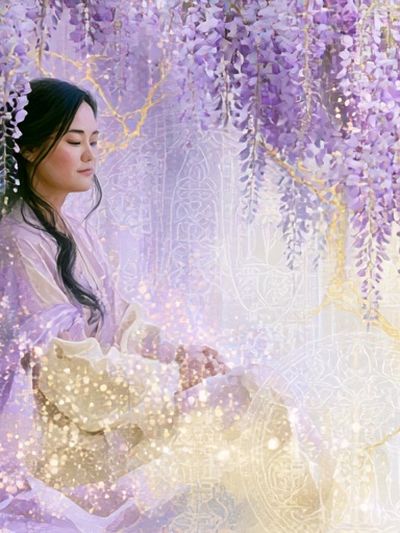 Dreamy Lavender Meditation Print.