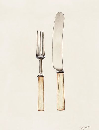 Knife Fork (ca.1936) Grace Halpin.