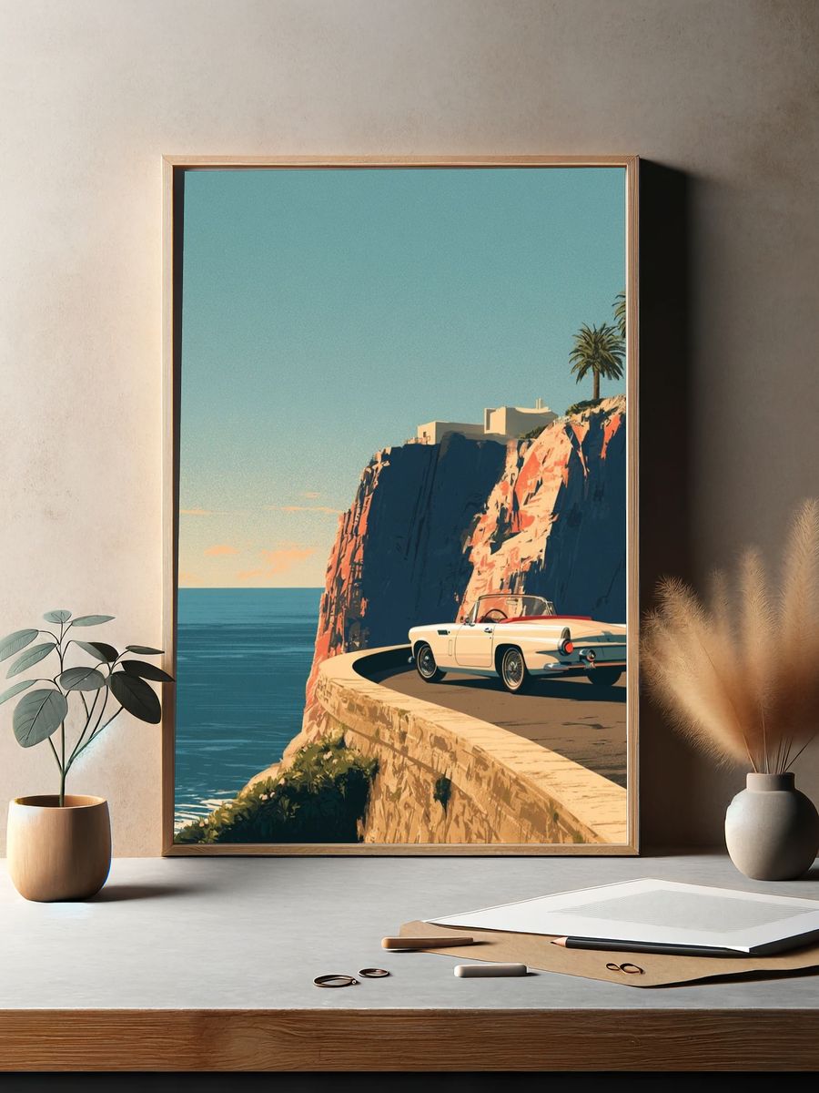 Coastal Convertible Drive Poster. — room view 2