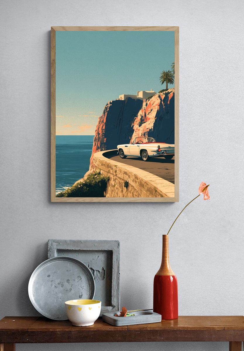 Coastal Convertible Drive Poster. — room view 3