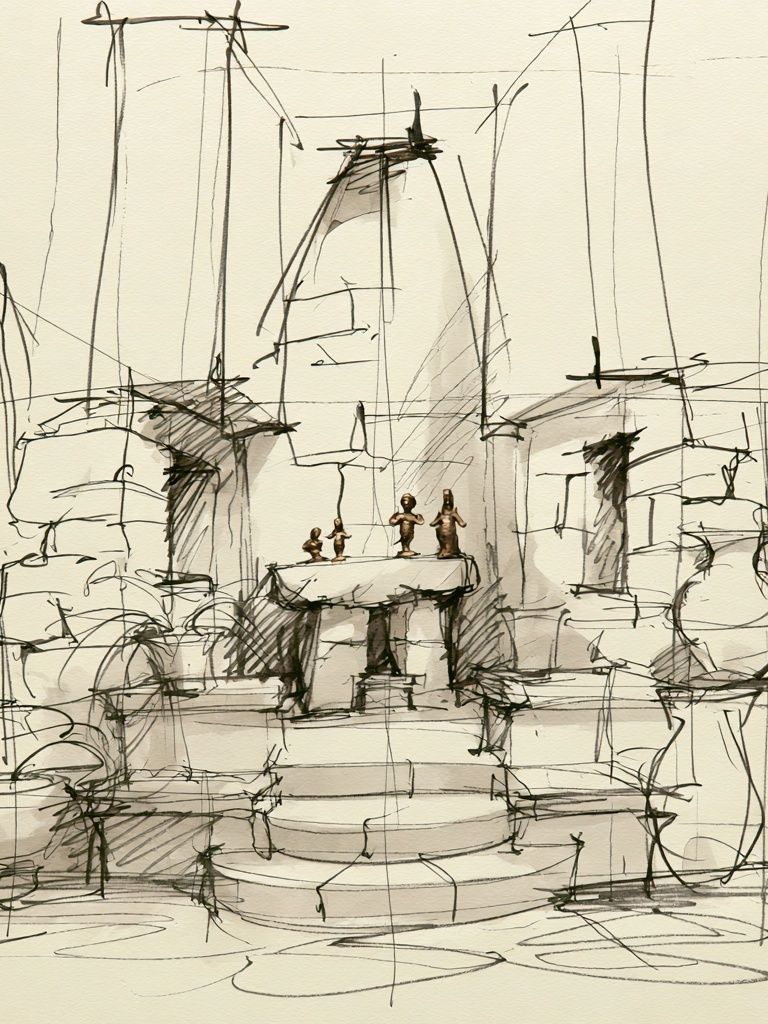 Architectural Sketch Study Poster. poster detail