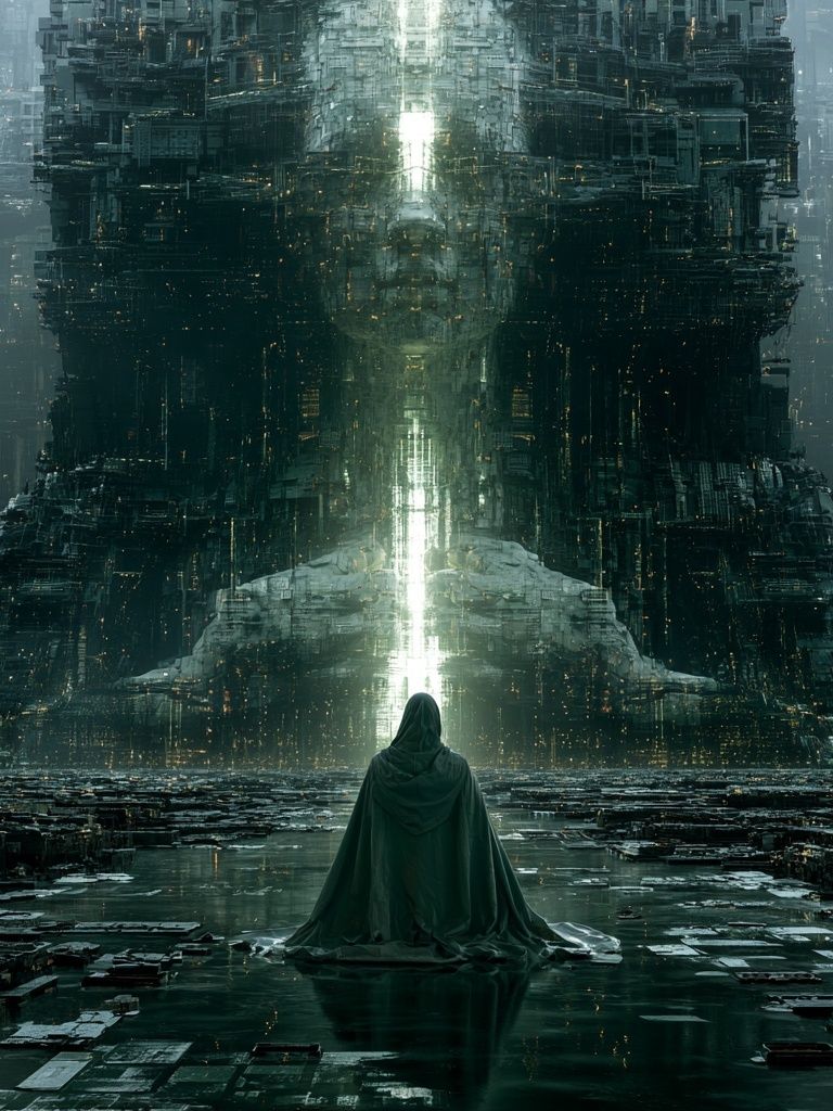 Futuristic Citadel — Sci-Fi Print. poster detail