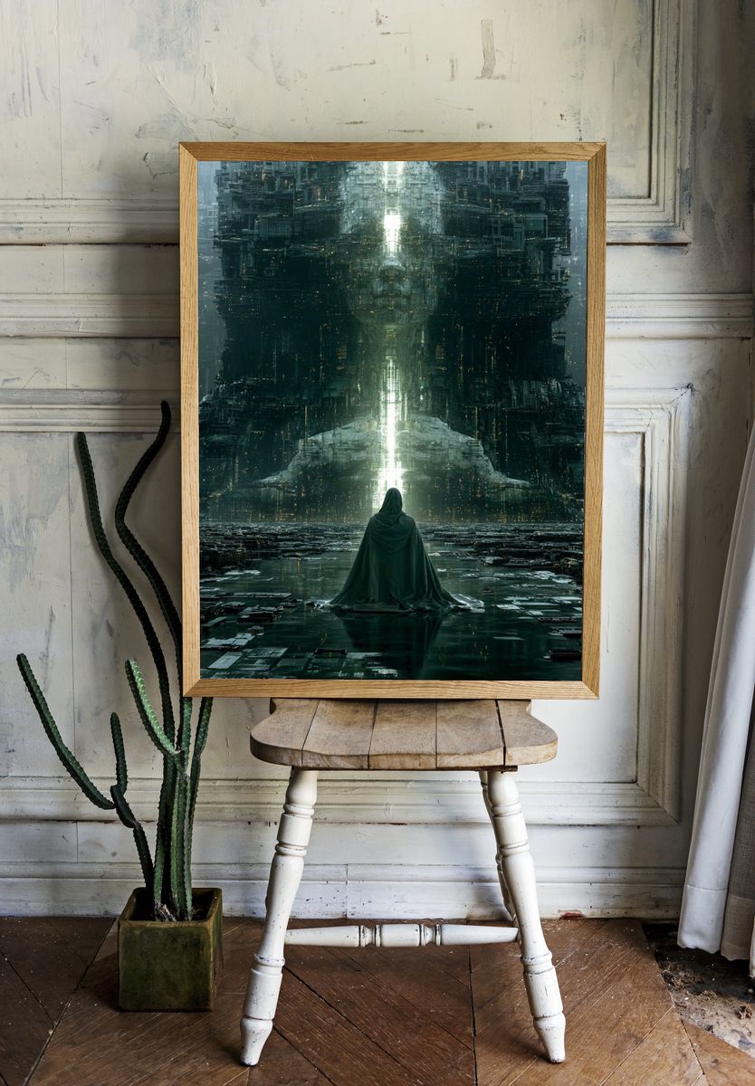 Futuristic Citadel — Sci-Fi Print. — room view 1