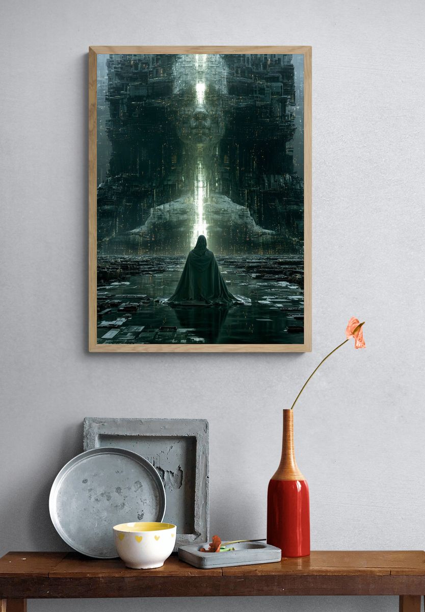 Futuristic Citadel — Sci-Fi Print. — room view 3